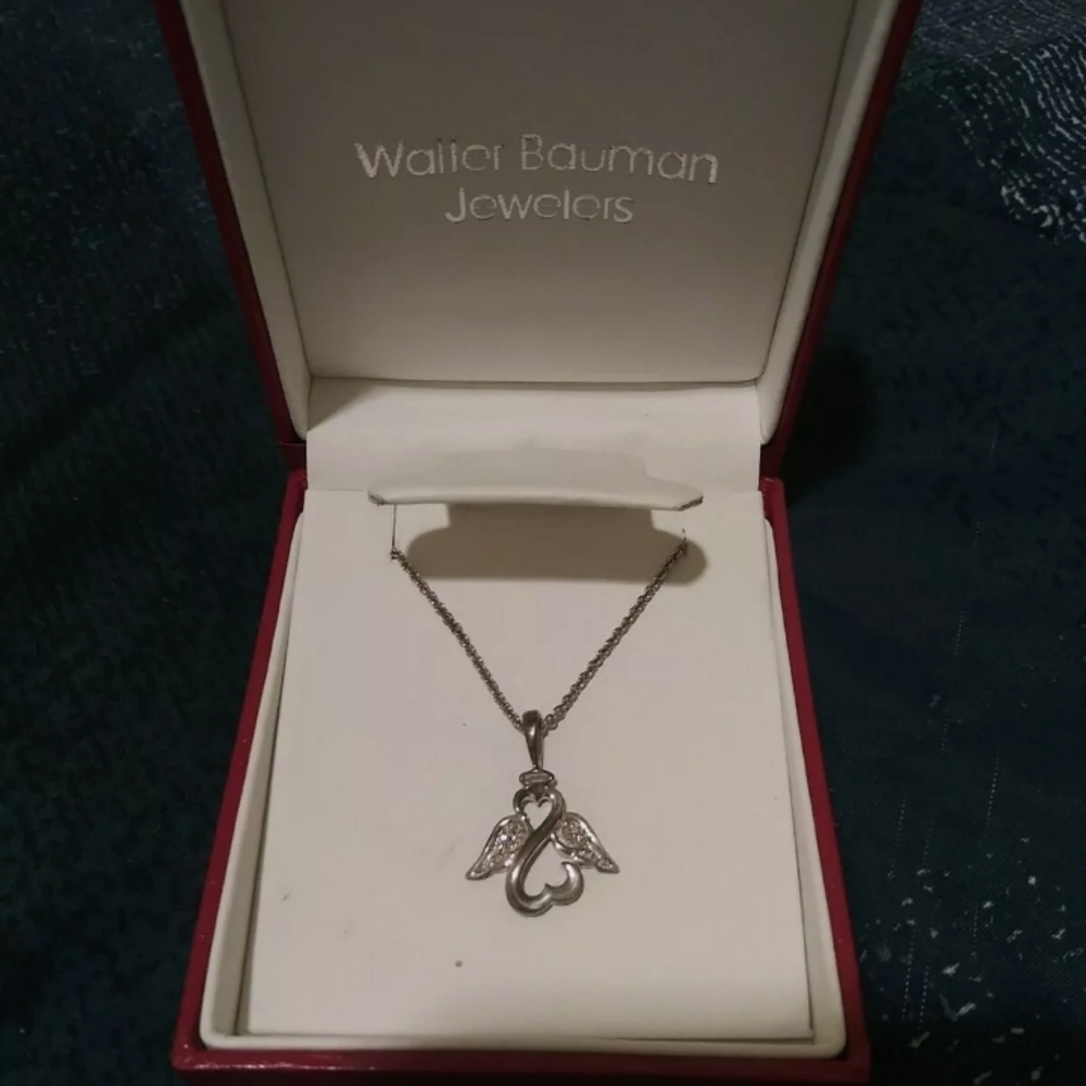 Walter bauman sterling silver chain and pendant
